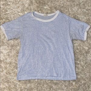 Brandy Melville blue stripped soft T-shirt!